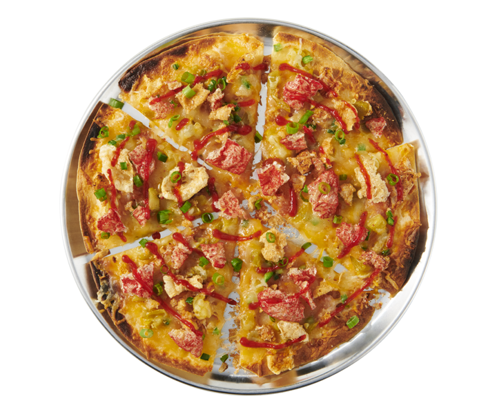 Arizona Baken-Ets® Cheese Crisp with <br/>Tostitos® Toppers™ Fire Roasted Red Chili Pepper Sauce